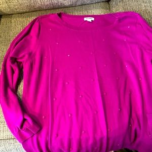 Beautiful plum color sweater beads!